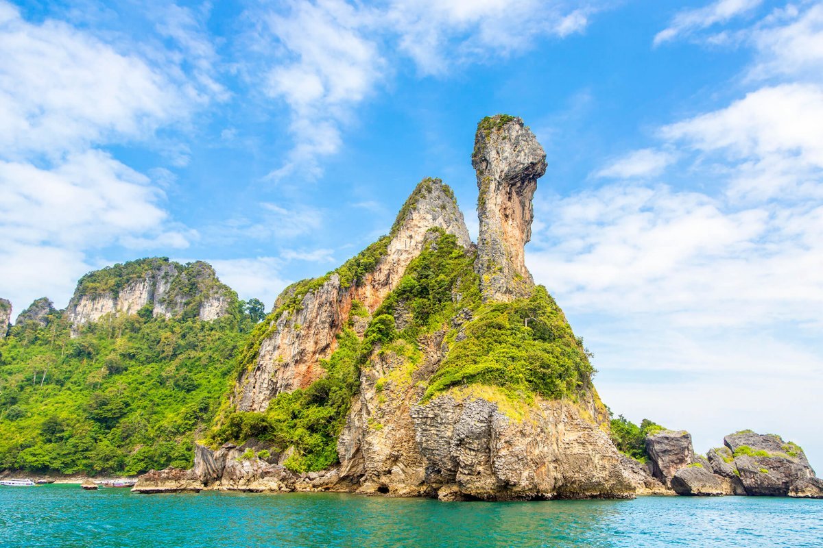 Chicken Island vlakbij Railay Beach in Krabi Chicken Island vlakbij Railay Beach in Krabi