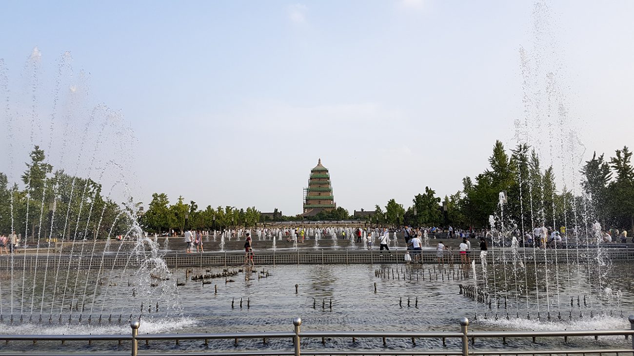 Giant Wild Goose Pagoda & Muziekfontein
