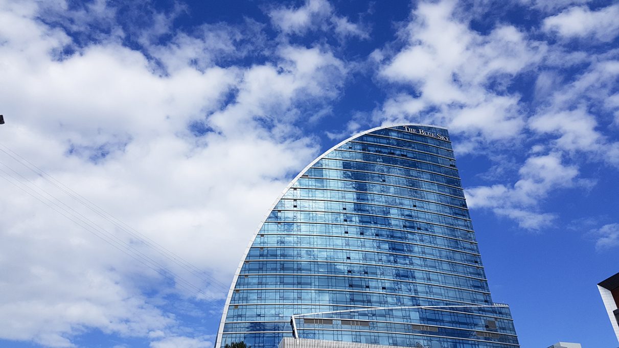 Panorama bar in the Blue Sky Tower in Ulaanbaatar