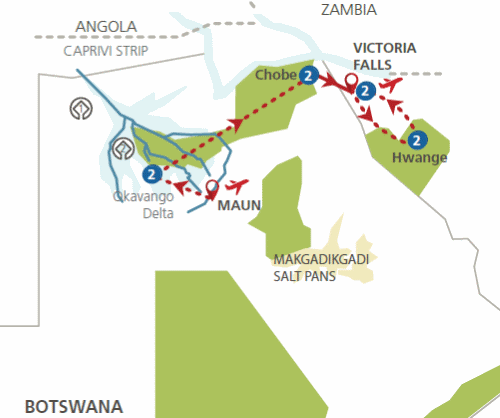 Botswana en Zimbabwe in ’t wild (11 dagen) - Botswana en Zimbabwe