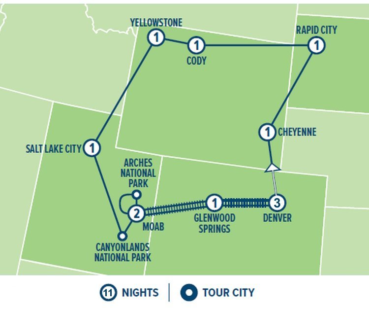 Rockies & Rails (13 dagen) - Amerika